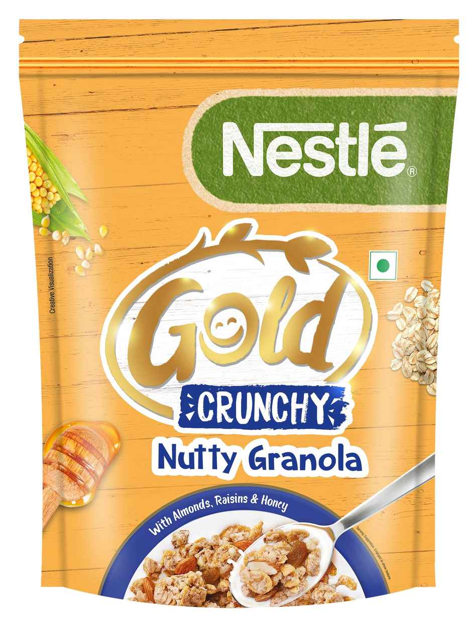 NESTLE GOLD Crunchy Nutty Granola Breakfast Cereal