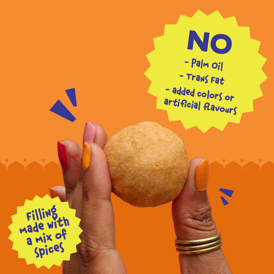 GO DESi Mini Kachori | No Palm Oil | 2 Chutneys Inside | Namkeen Snacks