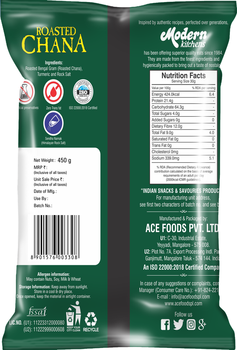 Modern Kitchens Roasted Chana