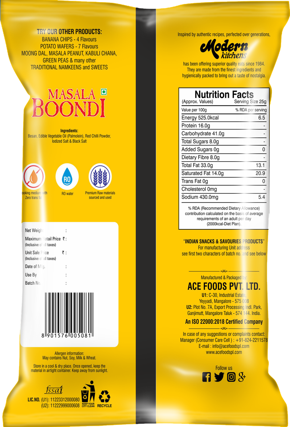Modern Kitchens Boondi Masala Combo