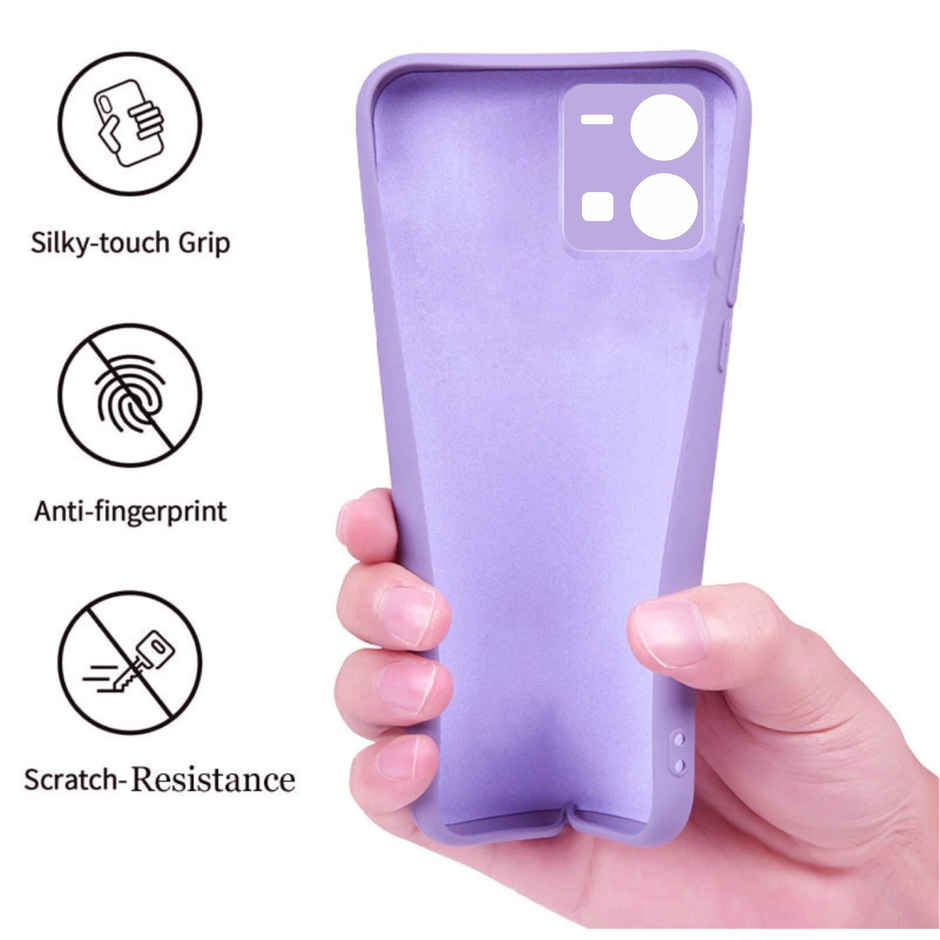 Artistque Case For Vivo Y35 Back Cover - Plain Liquid Silicone Cover