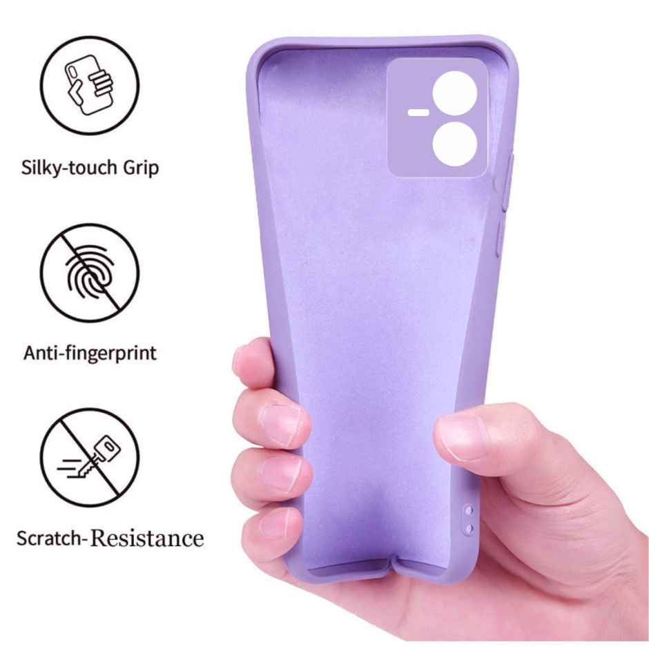 Artistque Case For Vivo Y22 Back Cover - Plain Liquid Silicone Cover