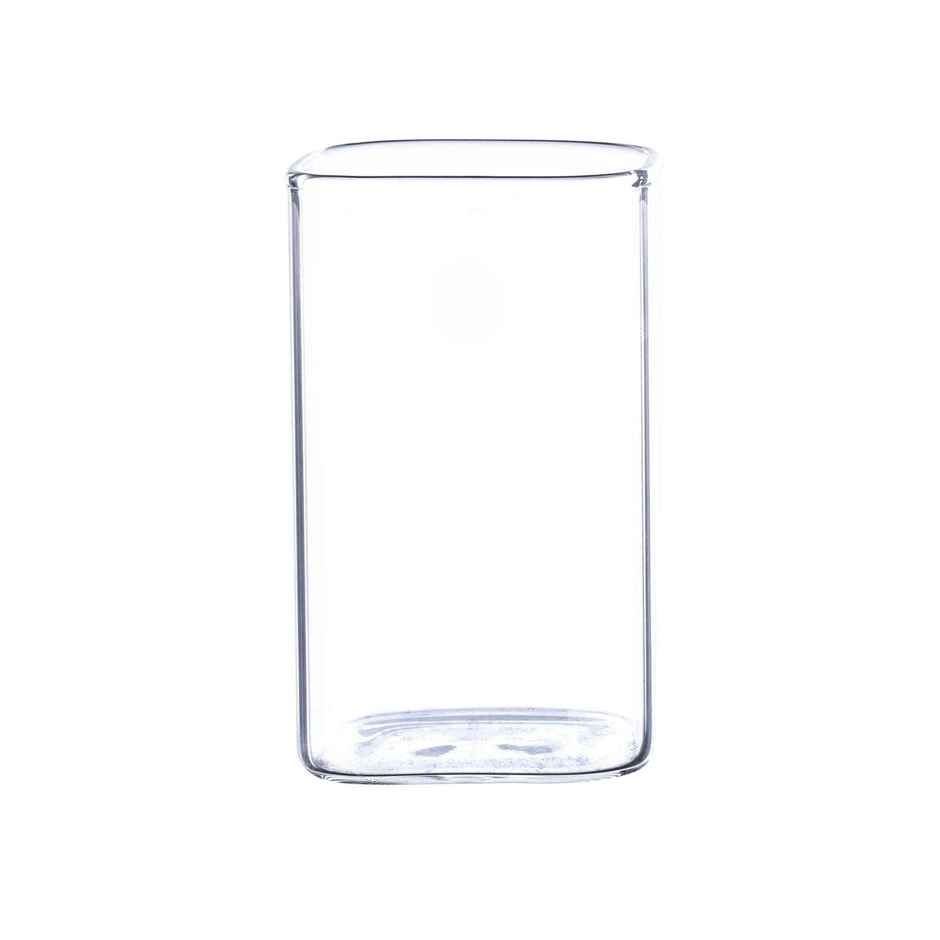 Sanjeev Kapoor Amsterdam High Borosilicate Square Glass 280 ml - Set Of 6 pcs