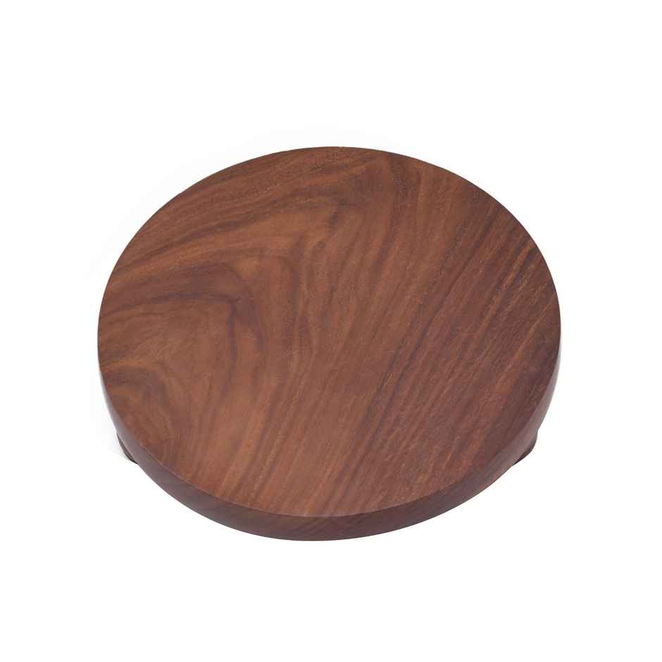 Oggn Brown Shisham Wood Chakla 10 Inch