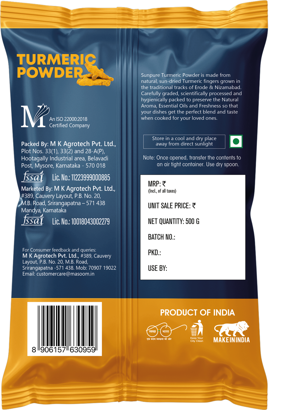 Sunpure Turmeric Powder