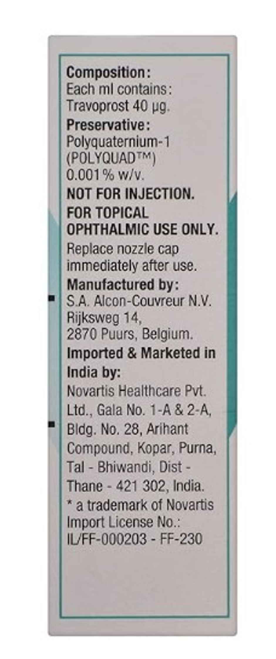 Travatan Ophthalmic Solution