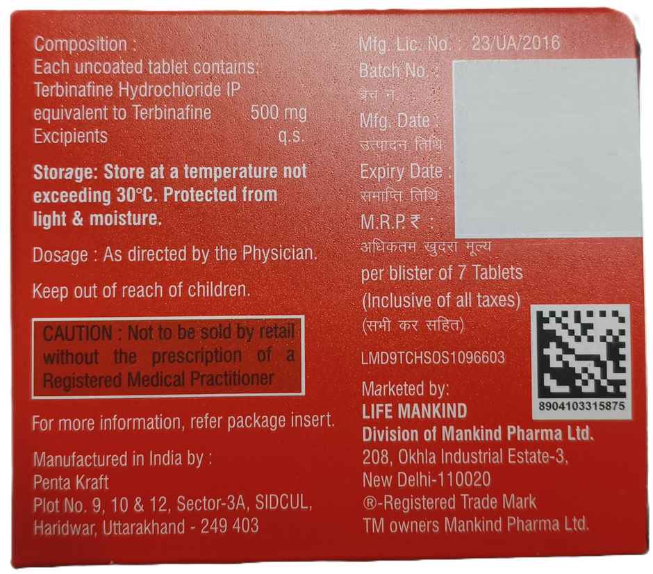 Terbinaforce 500 Tablet