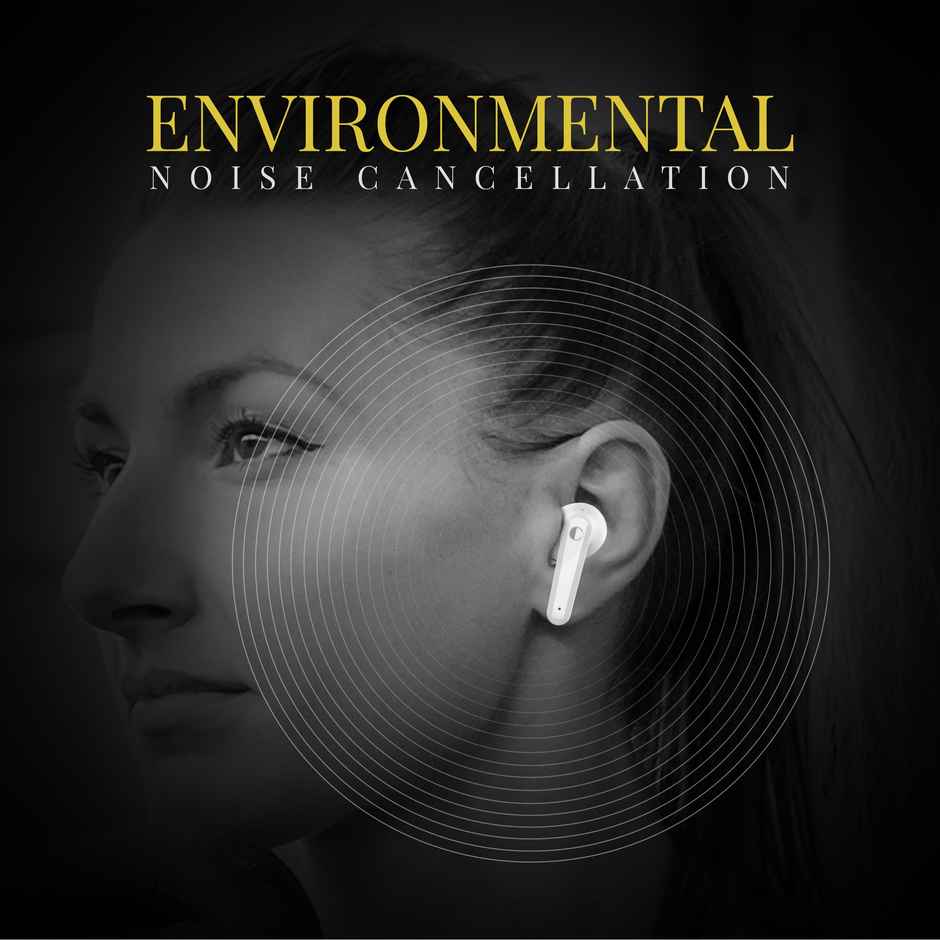 Cellecor Bropods CB03 - Ace TWS With 40 Hours Playtime | ENC Mic | Auto - Connect - White