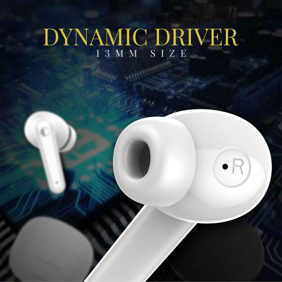 Cellecor Bropods CB03 - Ace TWS With 40 Hours Playtime | ENC Mic | Auto - Connect - White