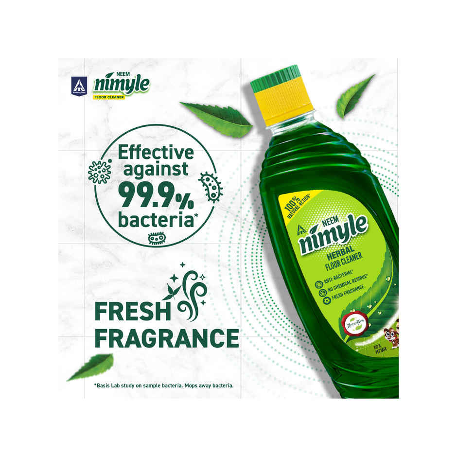 Nimyle Herbal Floor Cleaner | 99.9% Anti-Bacterial | Kid & Pet Safe