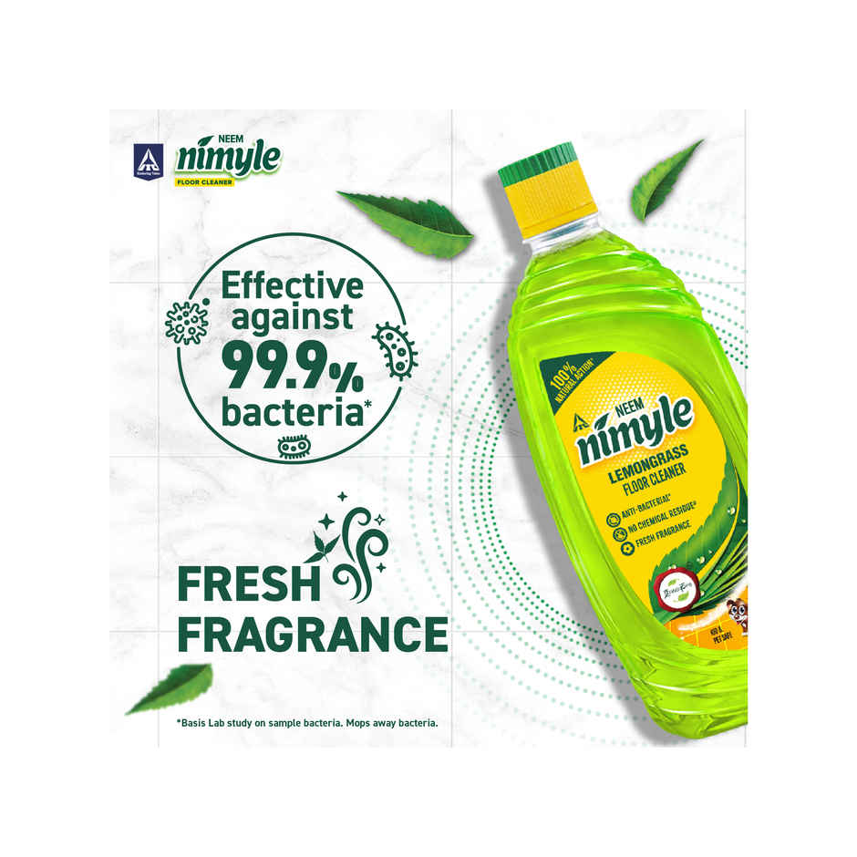 Nimyle Lemongrass Floor Cleaner | 100% Natural Action | Fresh Fragrance