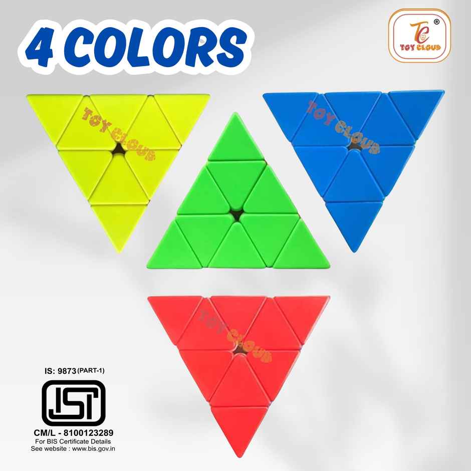 Toy Cloud Triangular Pyramid Puzzle Brain Teaser Cube Toy Stress Relief Fidget Toy