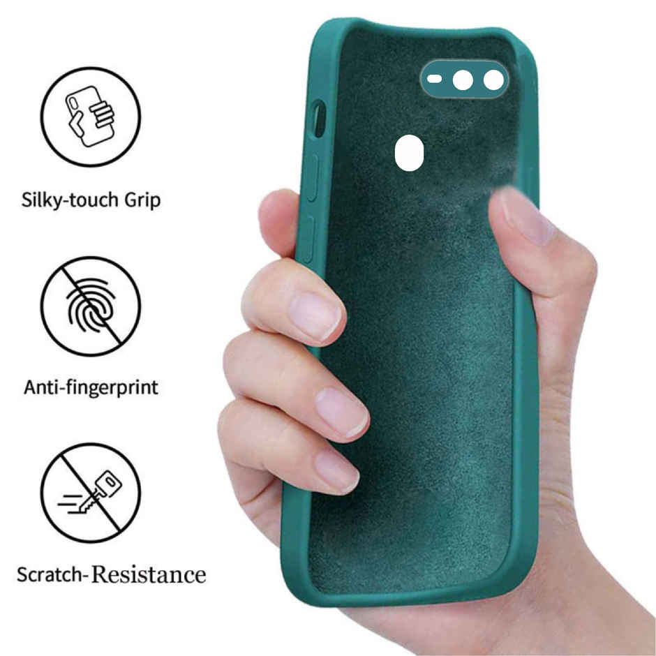 Artistque Case for Oppo A7 / Oppo A5s Back Cover - Plain Liquid Silicone Cover