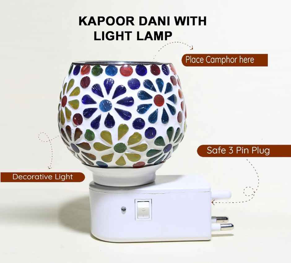 Hashwow Ceramic Camphor Diffuser Set with Night Lamp | 2W Design 1