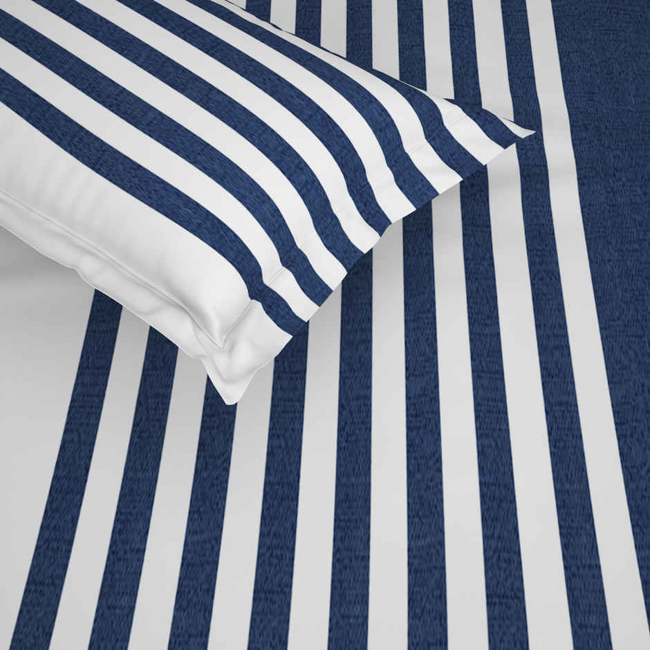 Himeya Exclusive 144 TC Double Bedsheet Set | Marine Stride