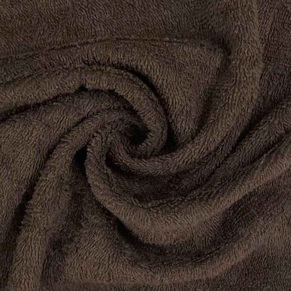 Welspun 100% Cotton Anti Bacterial Dark Brown Hand Towel For Men And Women Pack Of 2