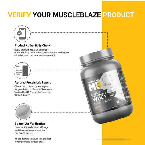 MuscleBlaze Biozyme Performance Whey Protein Powder (Rich Chocolate)