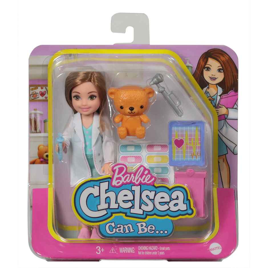 Barbie Chelsea Can Be Playset with Brunette Chelsea Doctor Doll 6 in 15.24 cm Clipboard