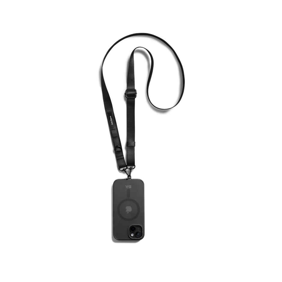 DailyObjects Black Crossbody Utility Phone Lanyard - Strap