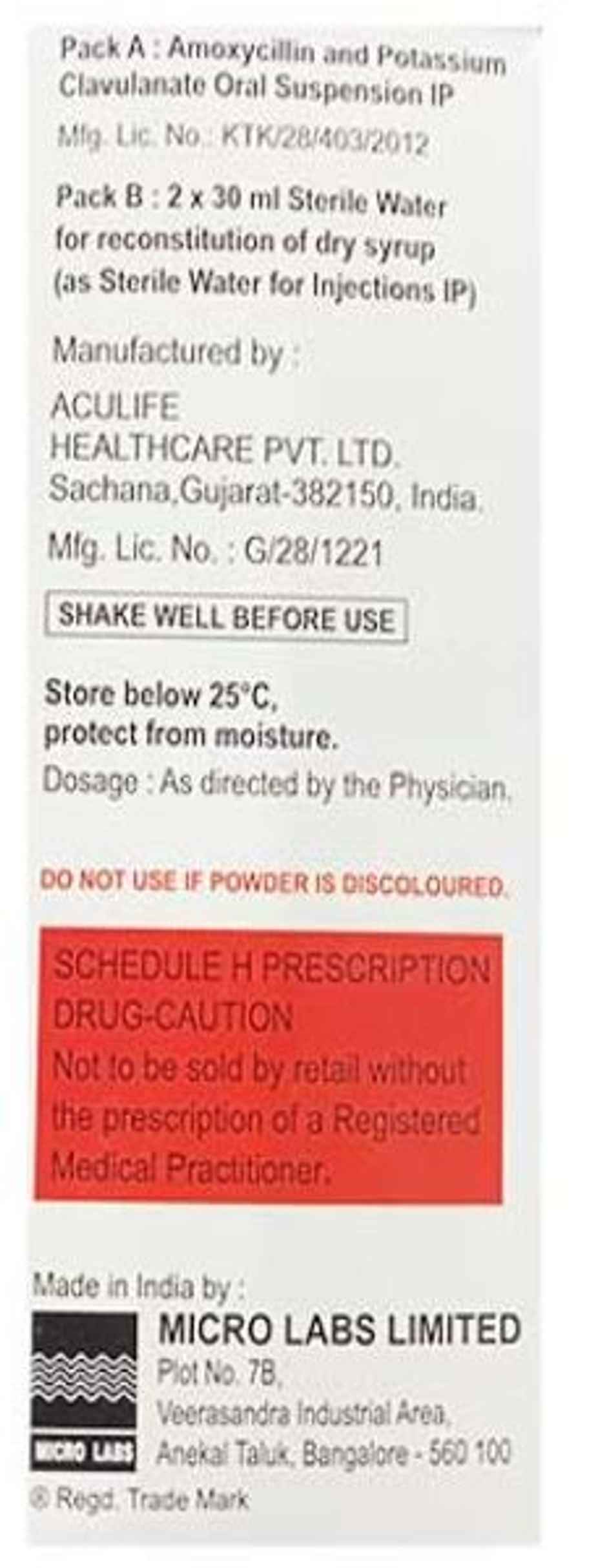 Bactoclav DS-457 Dry Syrup