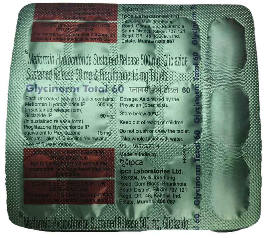Glycinorm Total 60 Tablet SR