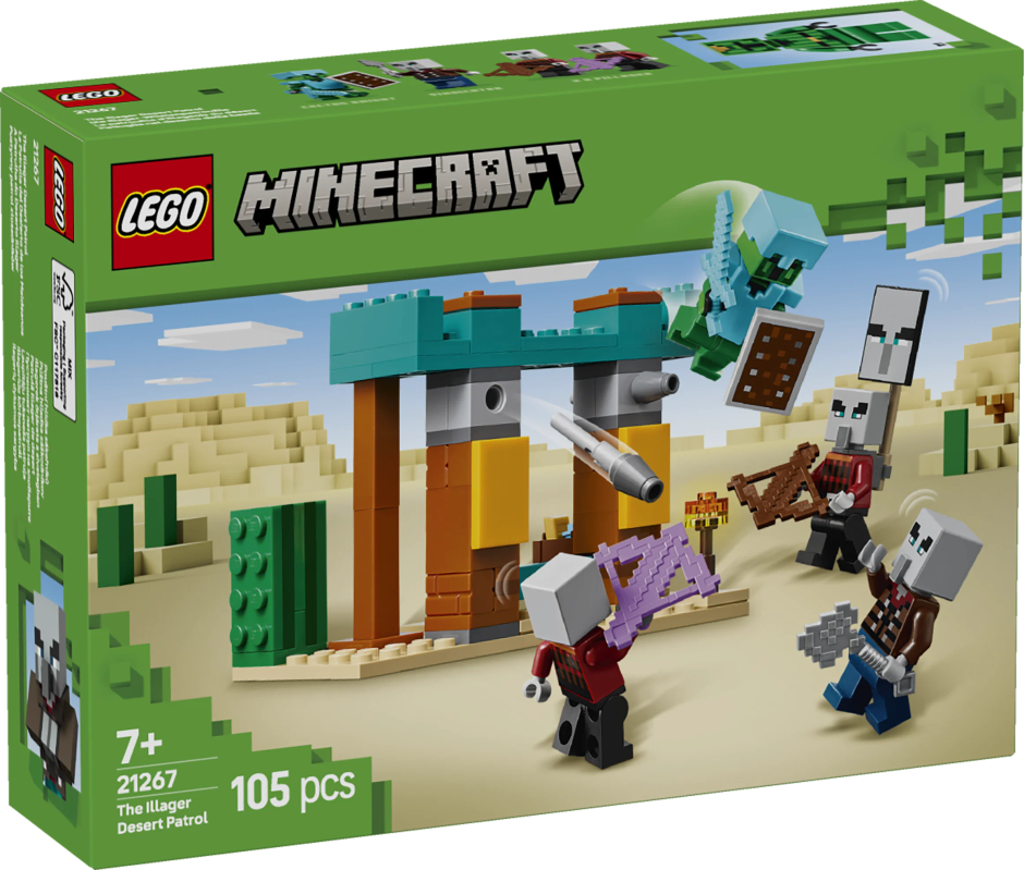 LEGO Minecraft The Illager Desert Patrol Gaming Kit for Kids 21267