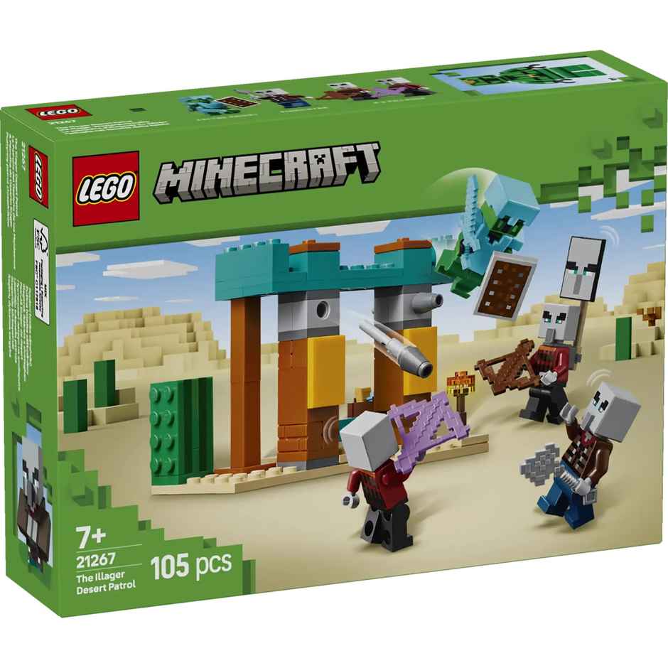 LEGO Minecraft The Illager Desert Patrol Gaming Kit for Kids 21267