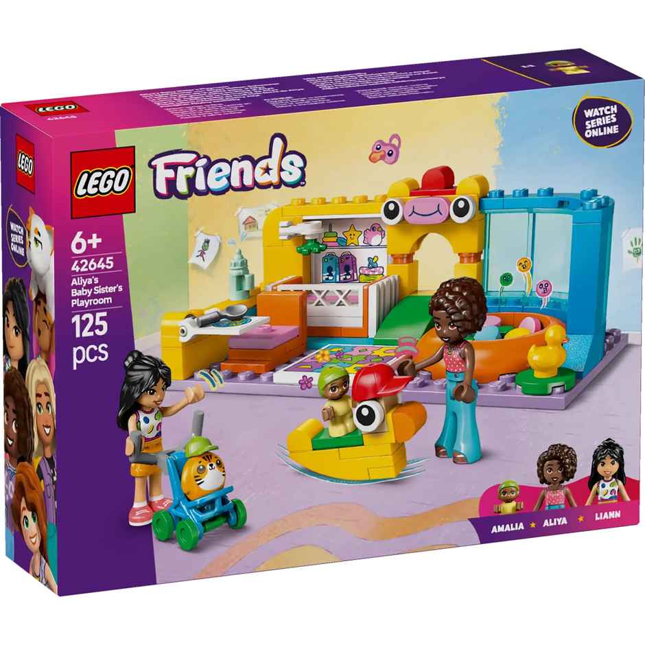 LEGO Friends Aliya's Baby Sister's Playroom Pretend-Play Building Kit 42645 Toys|6Y+