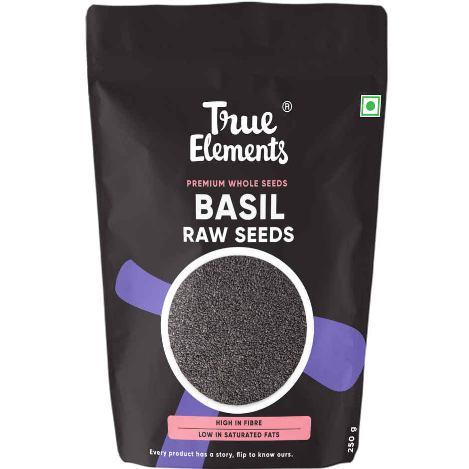 True Elements Basil Seeds Raw