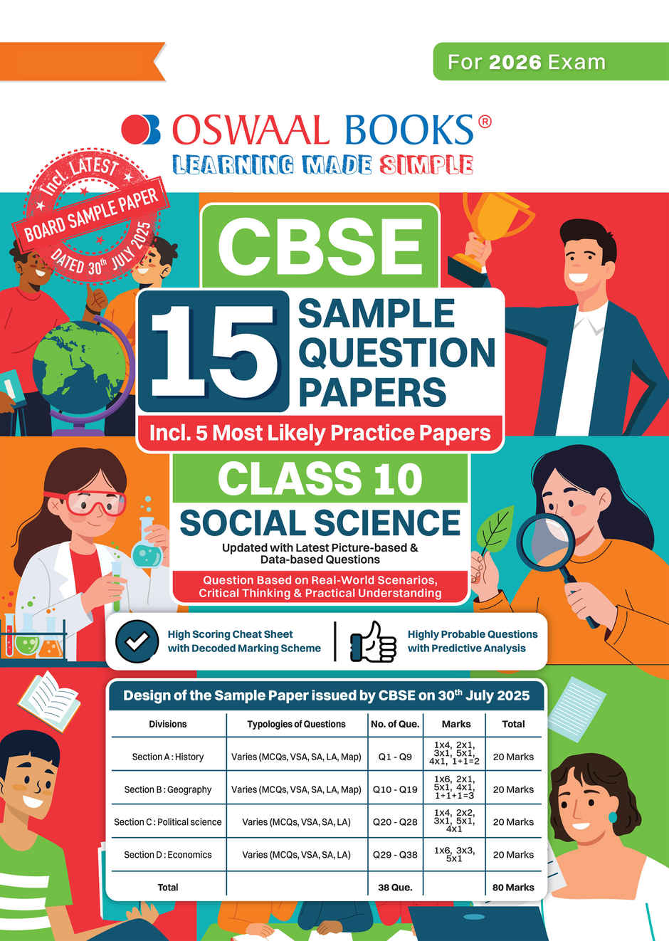 CBSE 15 Sample Question Papers Class 10 Social Science for 2026 Board Exam