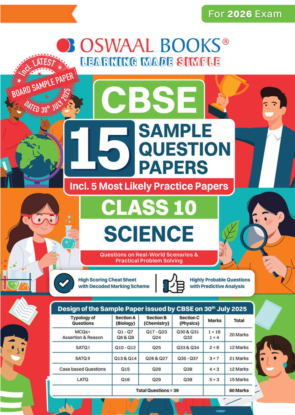 CBSE 15 Sample Question Papers Class 10 Science for 2026 Board Exam