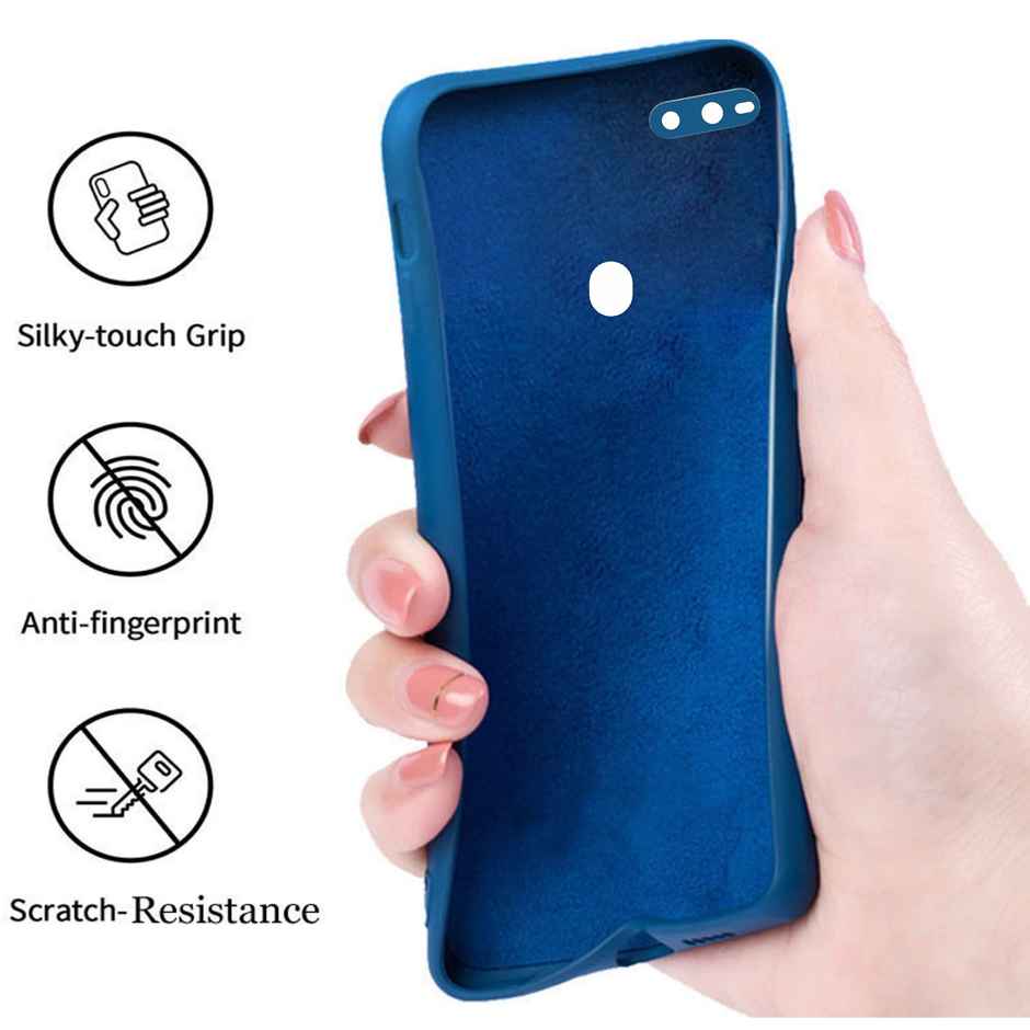 Artistque Case for Oppo A7 / Oppo A5s Back Case - Plain Liquid Silicone Cover