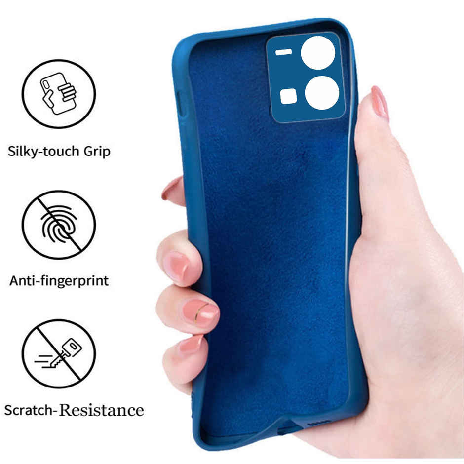 Artistque Case for Vivo Y35 Back Case - Plain Liquid Silicone Cover