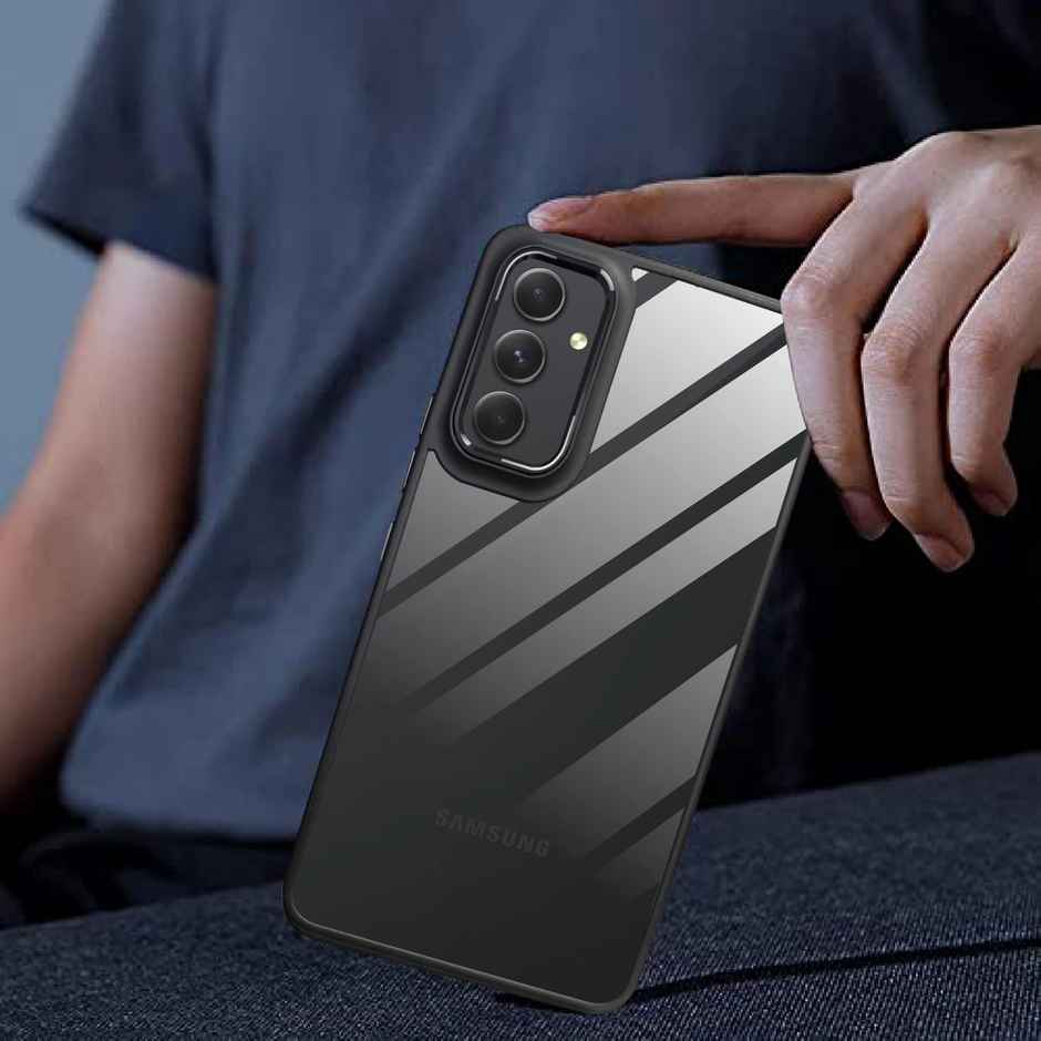 Artistque Case For Samsung Galaxy A54 5G Back Cover |Premium Transparent Metal Camera Ring Cover