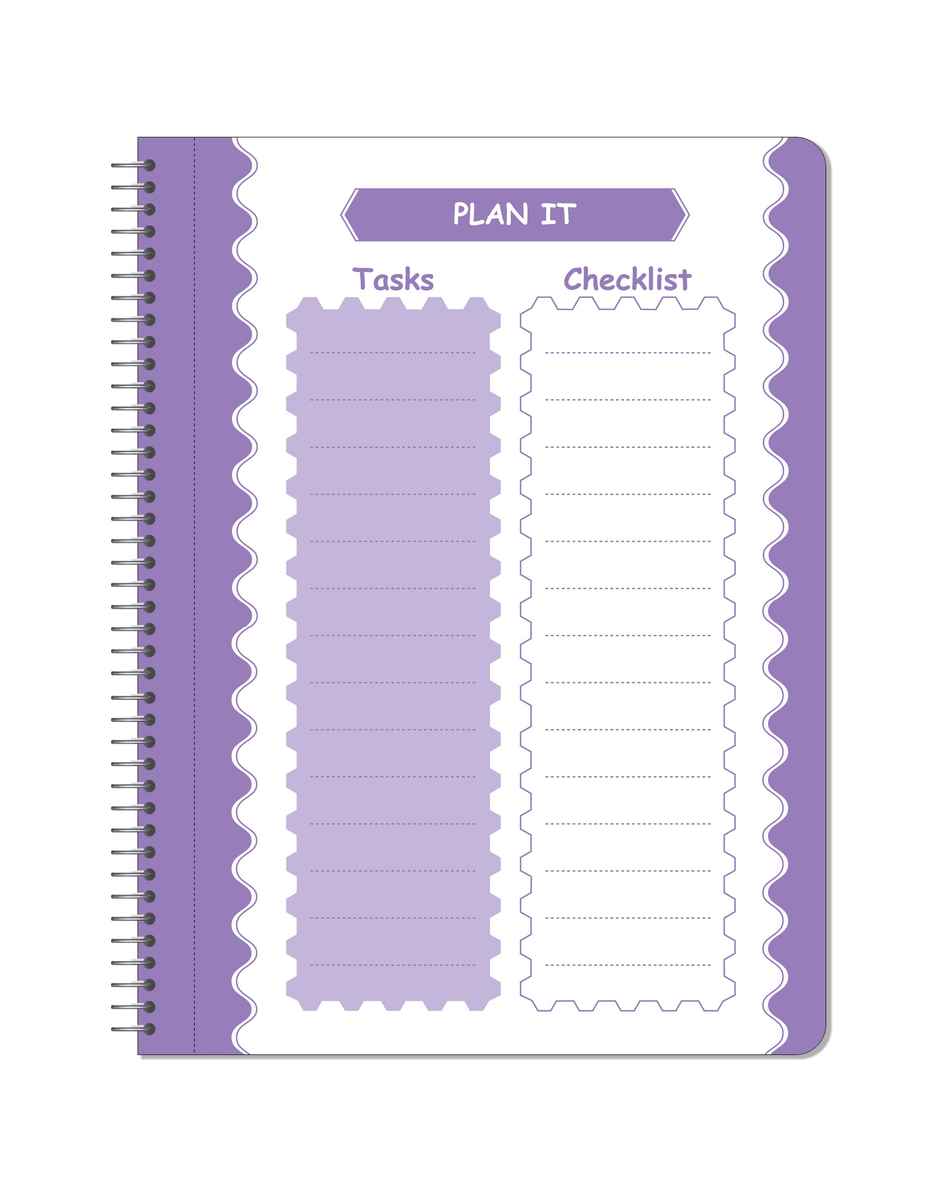 Apsara Spiral Bound 5 Subject Single Line Notebook 60gsm | 24 x 18 cm | 252 Pages | Covers May Varry