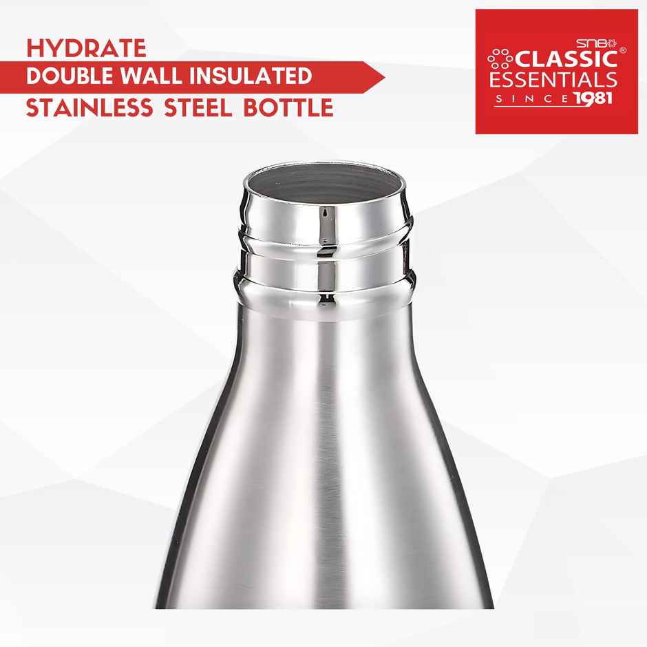 Classic Essentials Stainless Steel Insulated Double Wall Water Cola Bottle 750 ml
