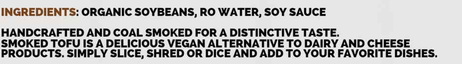 Health On Plants Smoked Tofu