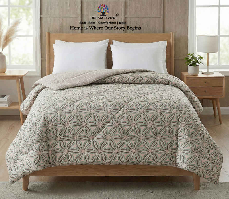 Dream Living Printed Reversible Double Bed AC Comforter 220 x 230 cm