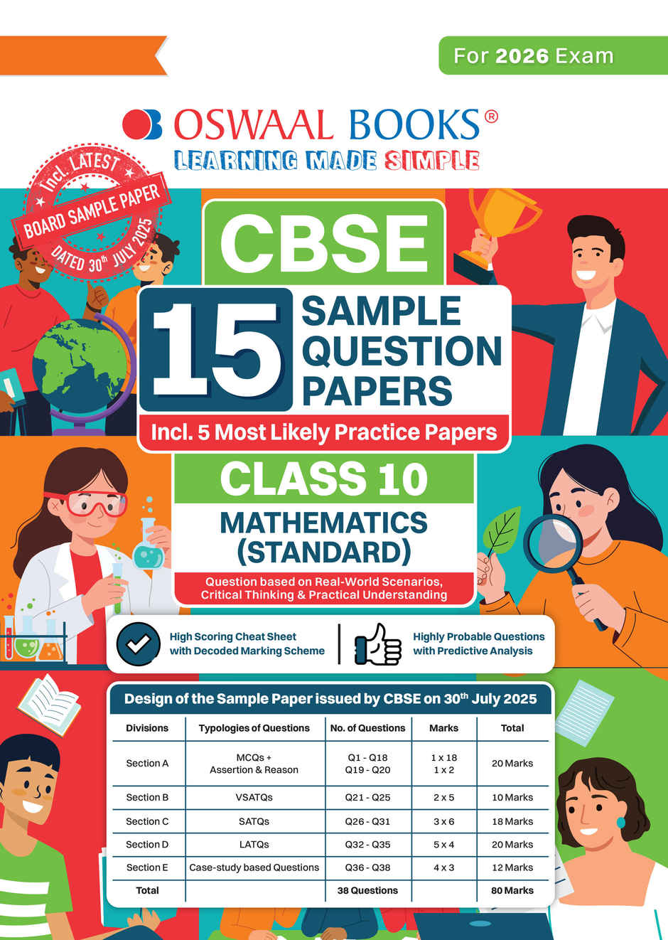 CBSE 15 Sample Question Papers Class 10 Mathematics Standard for 2026 Board Exam