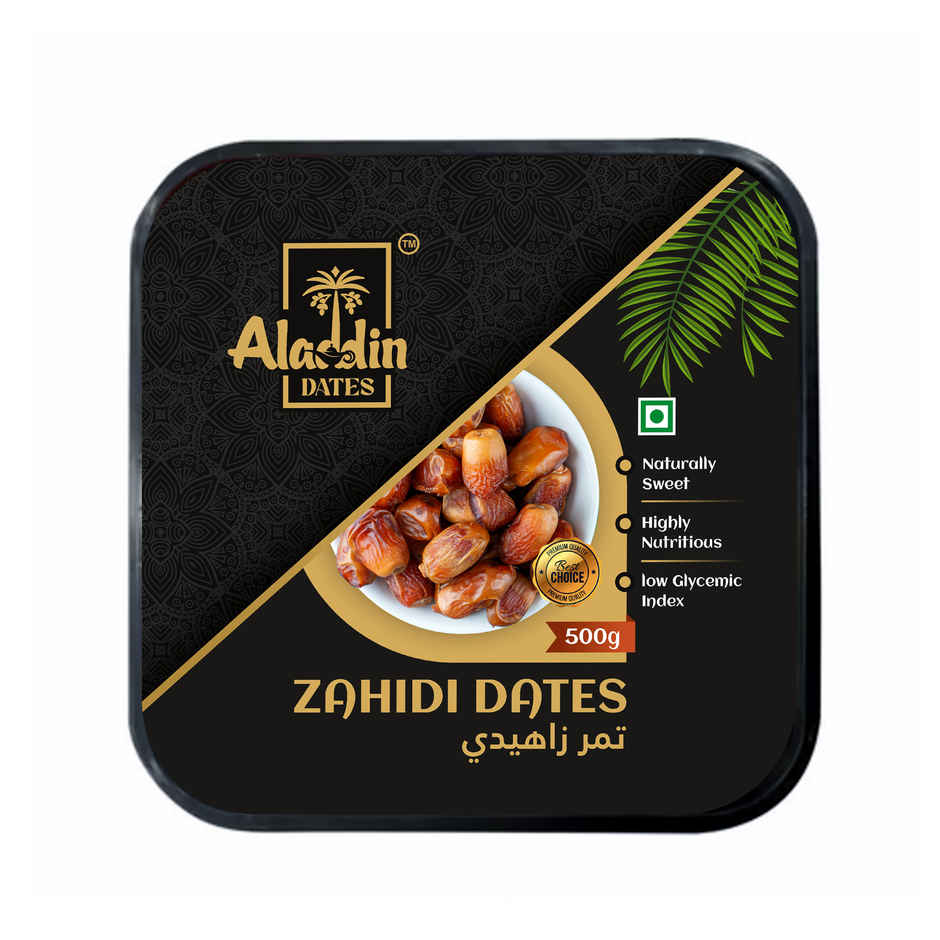 Aladdin Dates Premium Zahidi Dates Natural Dried Khajur