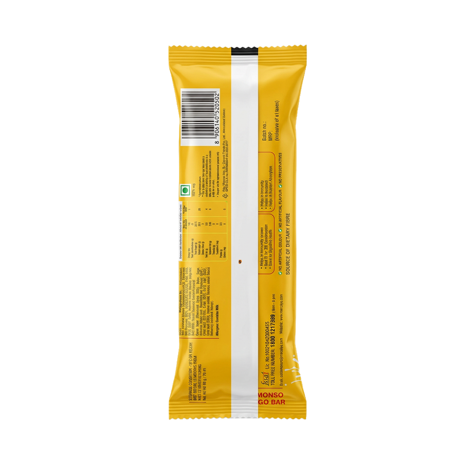 Mercely's Alphonso Mango Bar Ice Cream Stick