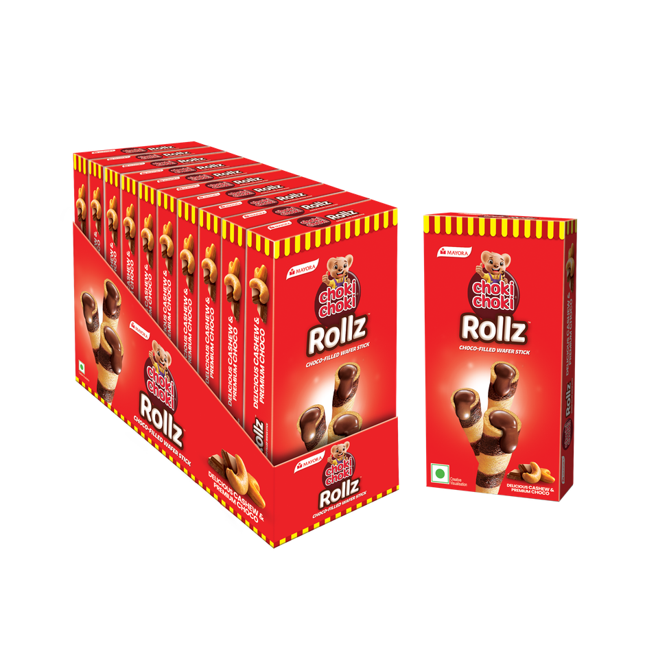 Choki Choki Rollz Choco Filled Wafer Stick Pack Of 10 - 1 pack (10 x 45 g)