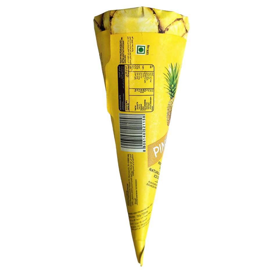 Mercely's Fruit Filled Pineapple Ice Cream Cone