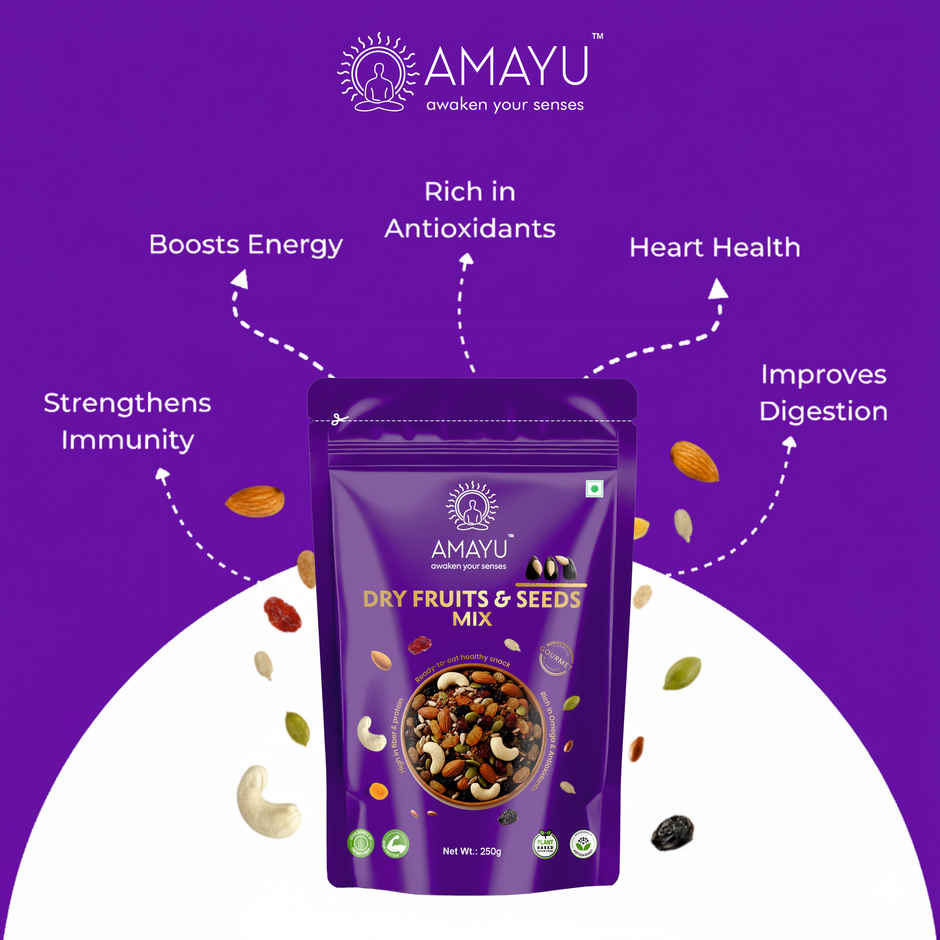 AMAYU Premium Dry Fruits and Seeds Mix