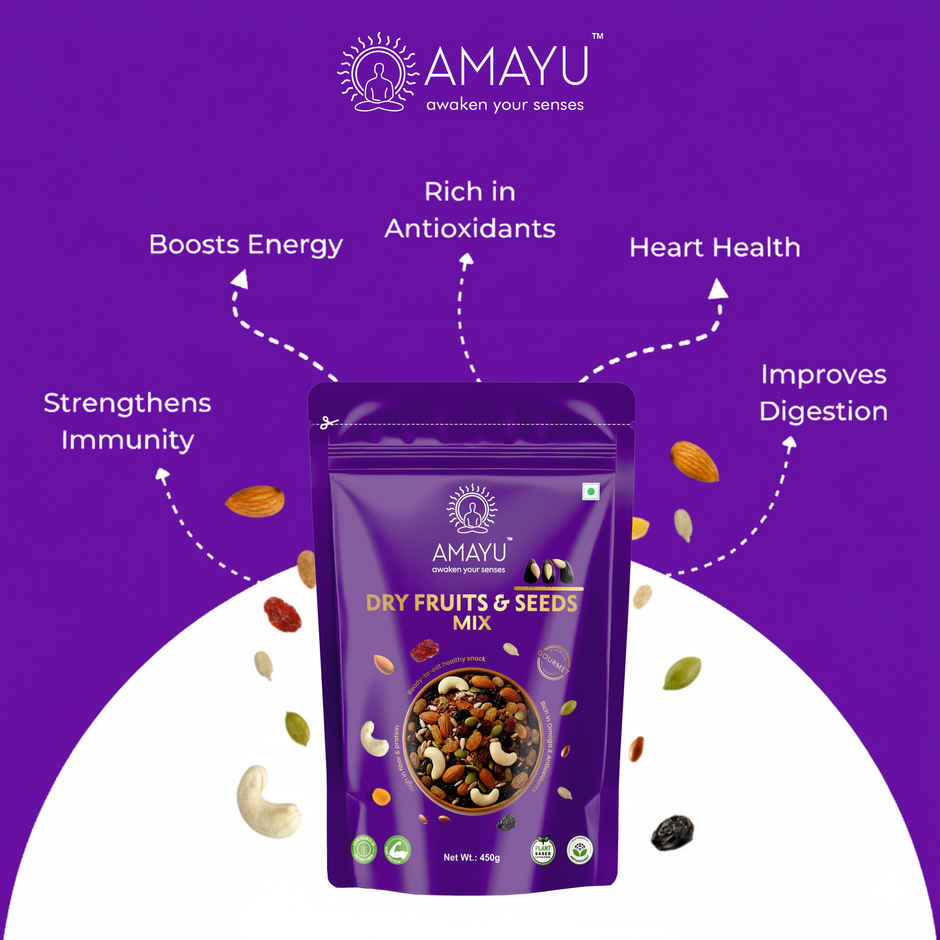 AMAYU Premium Dry Fruits and Seeds Mix
