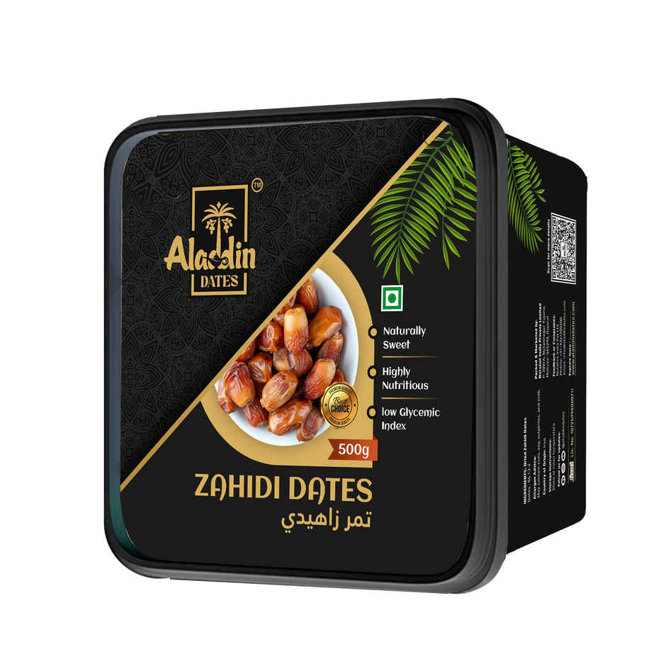 Aladdin Dates Premium Zahidi Dates Natural Dried Khajur