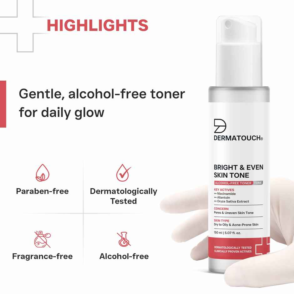 Dermatouch Bright & Even Skin Tone Toner With Niacinamide