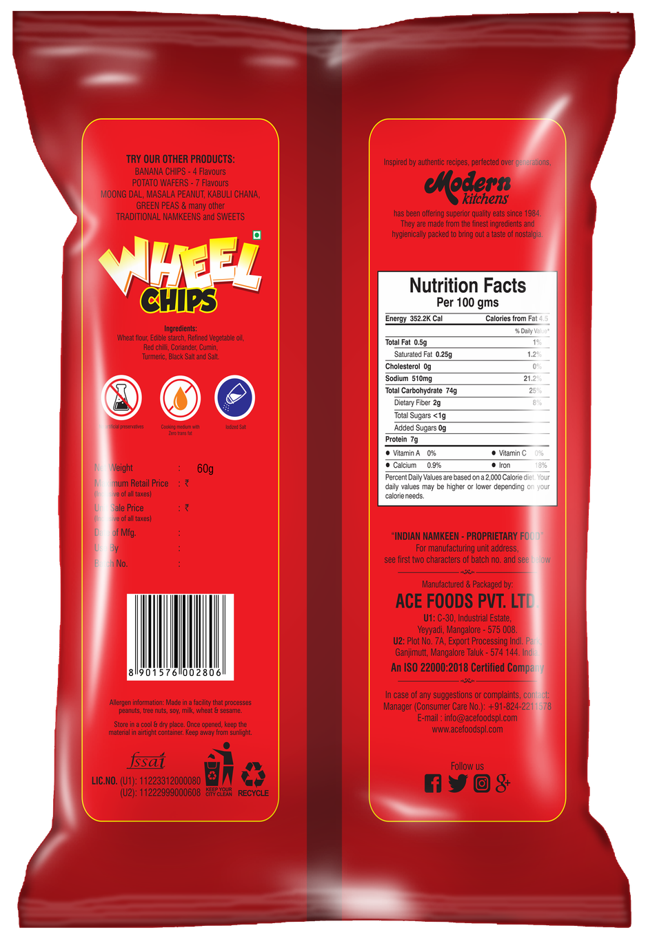 Modern Kitchens Wheel Chips