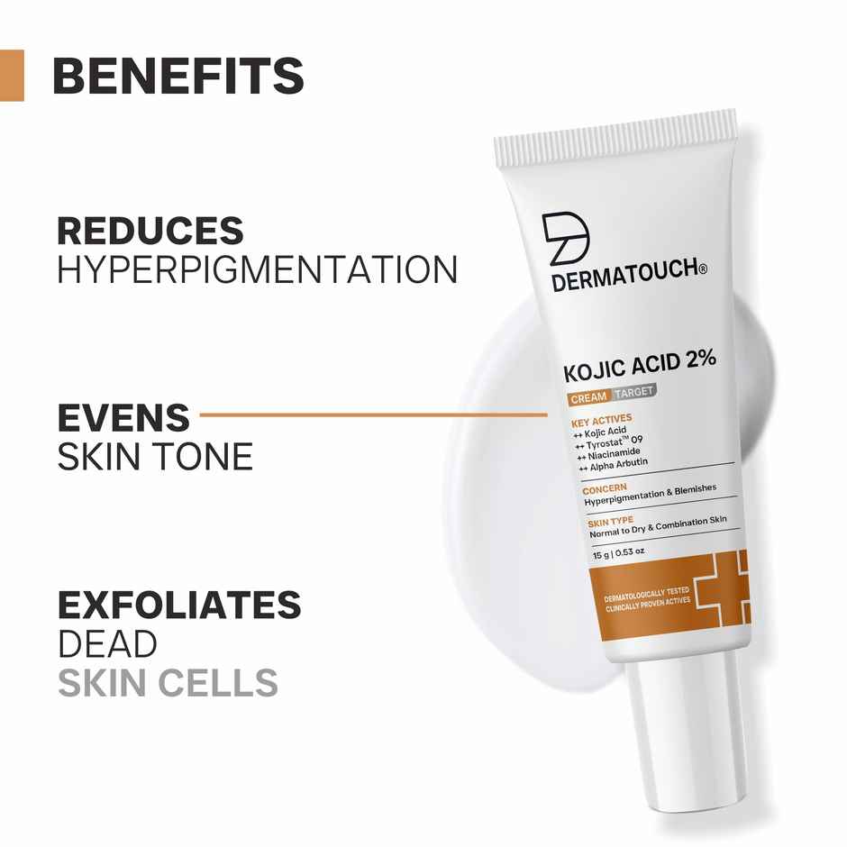 Dermatouch Kojic Acid Cream For Pigmentation & Dark Spots