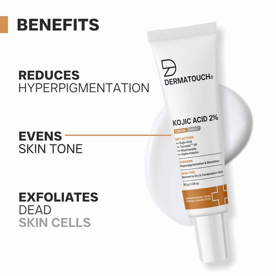 Dermatouch Kojic Acid Cream For Pigmentation & Dark Spots